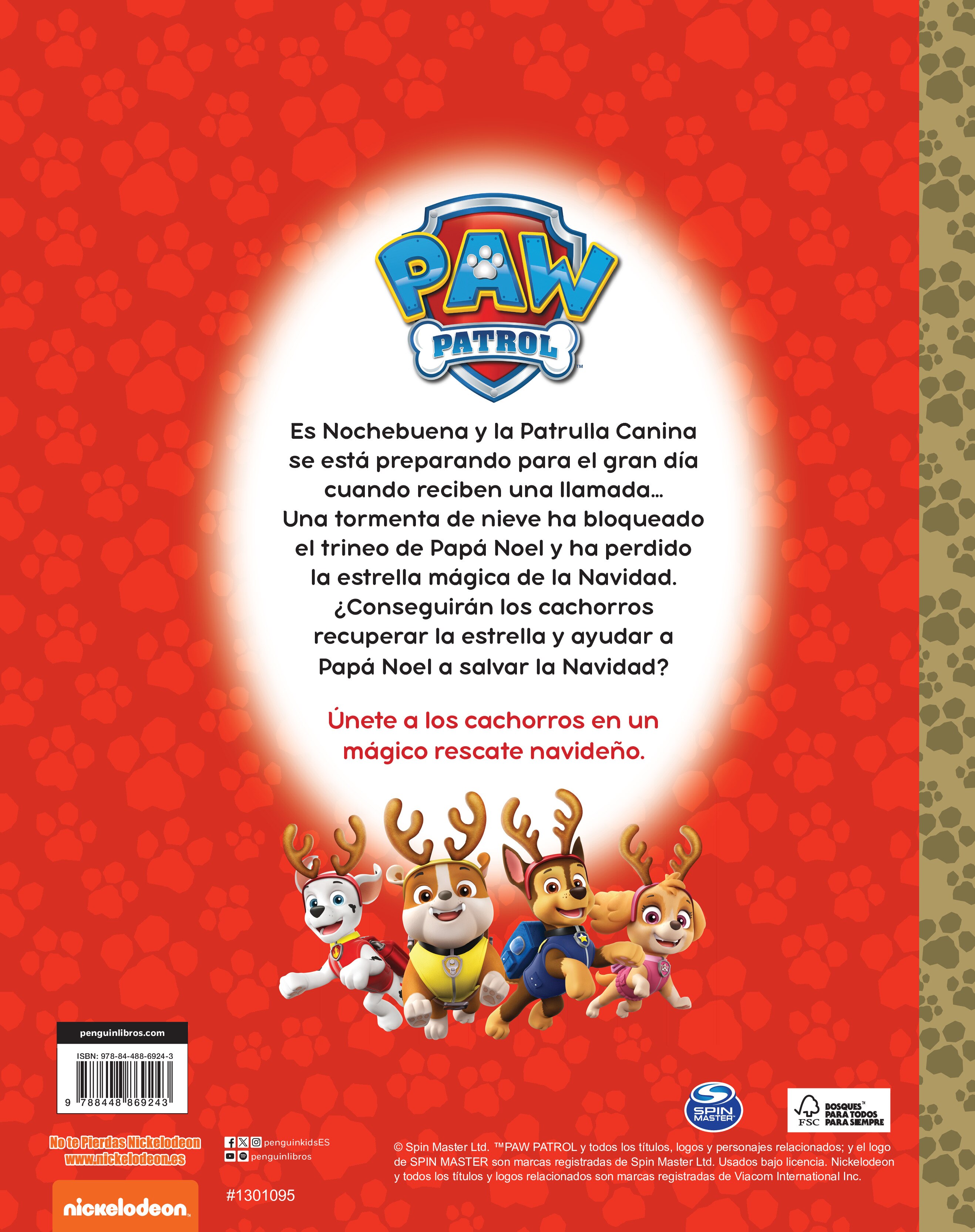 PAW PATROL | PATRULLA CANINA. UN CUENTO - LA PATRULLA SALVA LA NAVIDAD Tapa dura 2