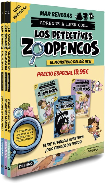 Imagen 0 de Pack Aprende a leer con... ¡Los Detectives Zoopencos! 1, 2 y 3: En letra: En letra MAYÚSCULA para aprender a leer libros para niños a partir de 5 añ