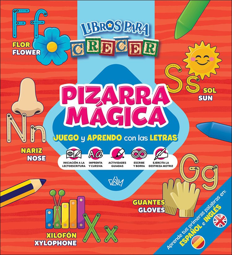 Pizarra mágica - juego y aprendo con las letras y los números - bilingüe