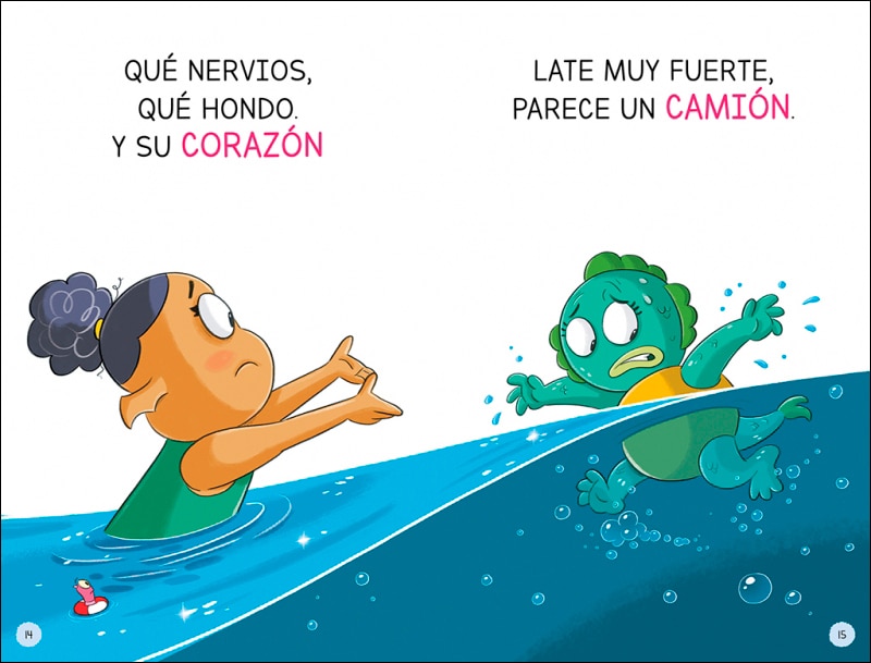 Aprender a leer en la Escuela de Monstruos 18 - Sin temor ni flotador: En letra MAYÚSCULA (libros para niños a partir de 5 años) (Capa mole) 2