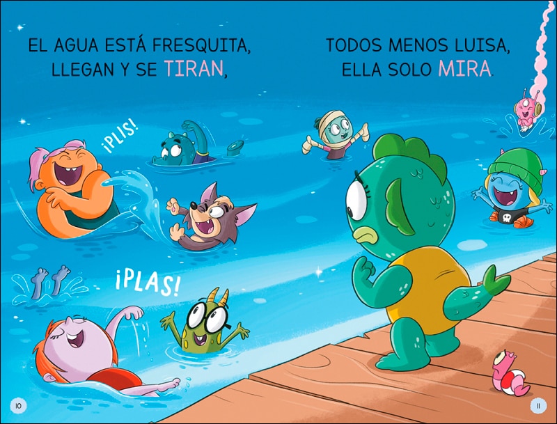 Aprender a leer en la Escuela de Monstruos 18 - Sin temor ni flotador: En letra MAYÚSCULA (libros para niños a partir de 5 años) (Capa mole) 3