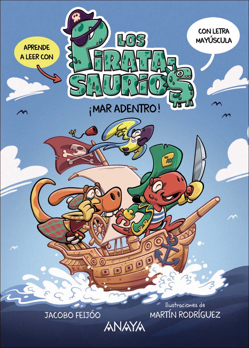 Imagem 0 de ¡Mar adentro!: Aprende a leer en letra mayúscula con los piratasaurios en su primera aventura