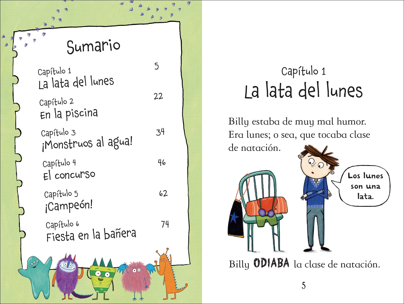 Los monstruos van a natación - LIBRO 3 (Capa mole) 2