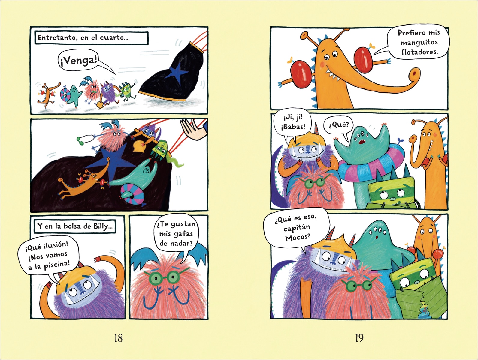 Los monstruos van a natación - LIBRO 3 (Capa mole) 4