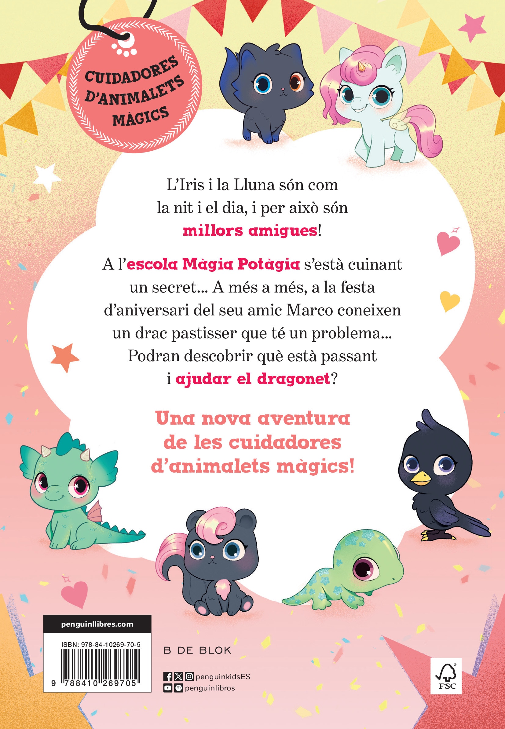 Imagen 1 de Iris i Lluna: cuidadores d'animalets màgics 3 - Un aniversari molt dolç!  (Tapa blanda)