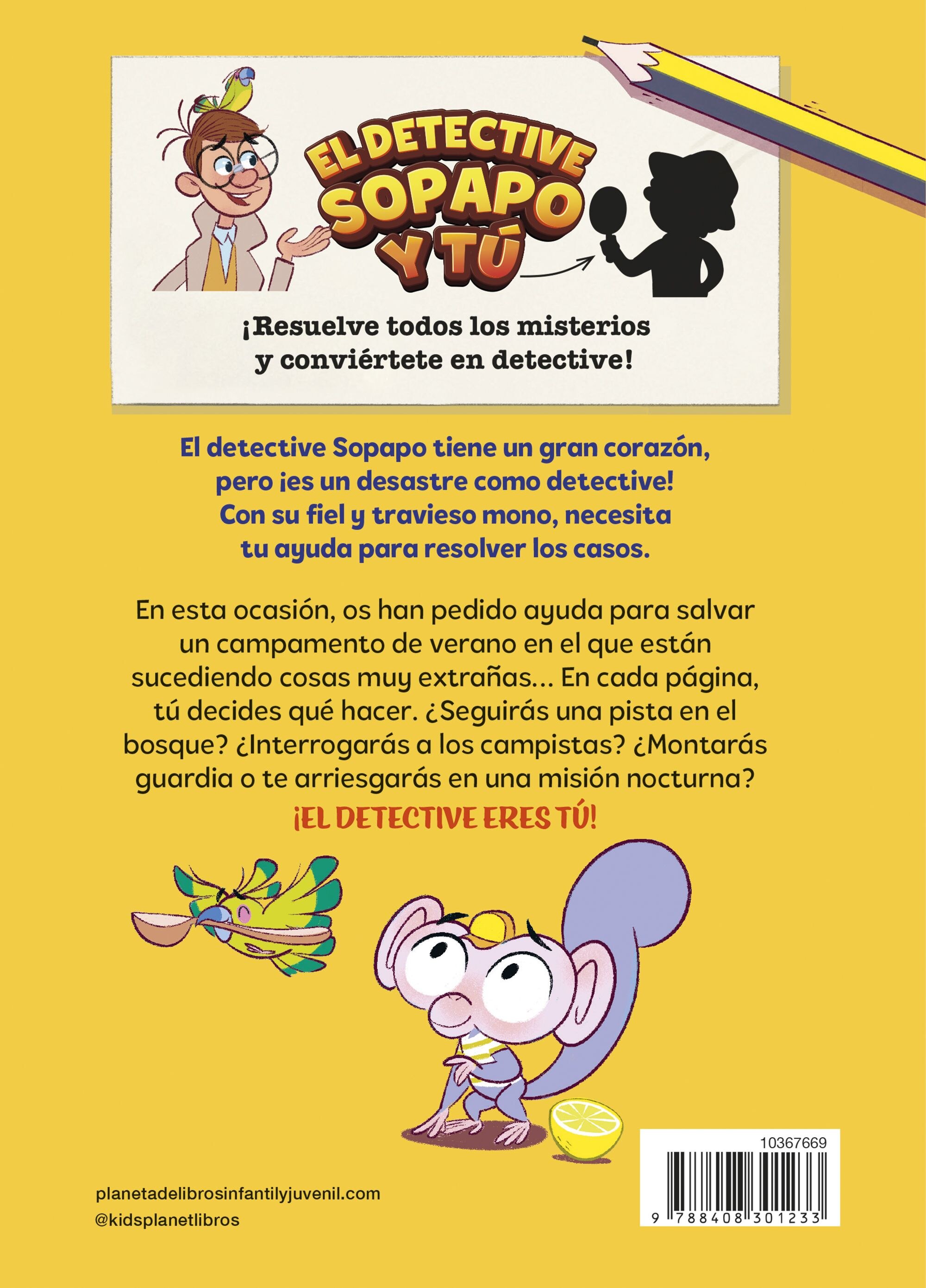 El detective Sopapo y tú 3. El caso del campamento de verano (Capa mole com abas) 2