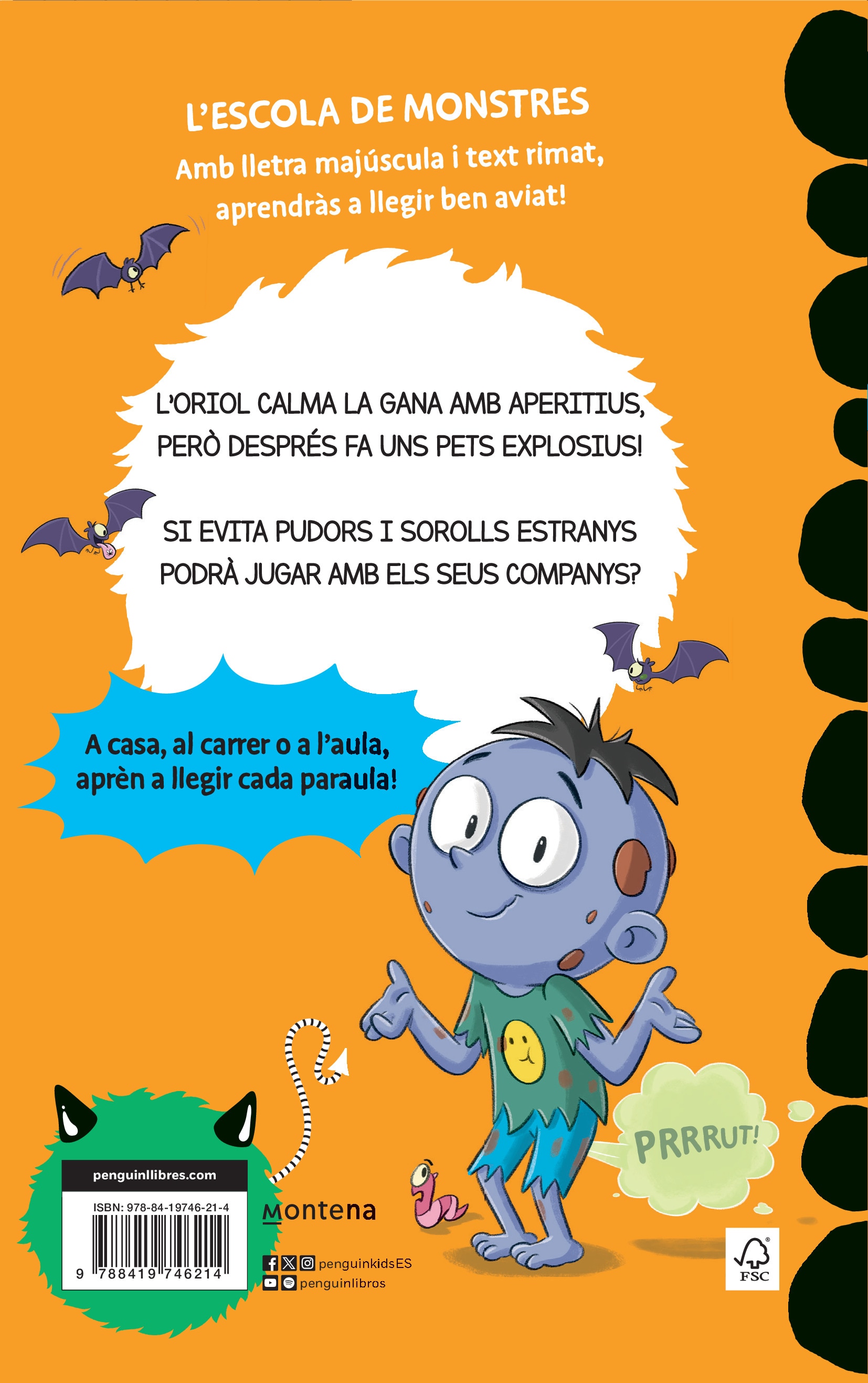 Aprendre a llegir a l'Escola de Monstres 19 - Aperitius explosius: Amb lletra MAJÚSCULA (llibres per a nens a partir de 5 anys) (Capa mole) 2