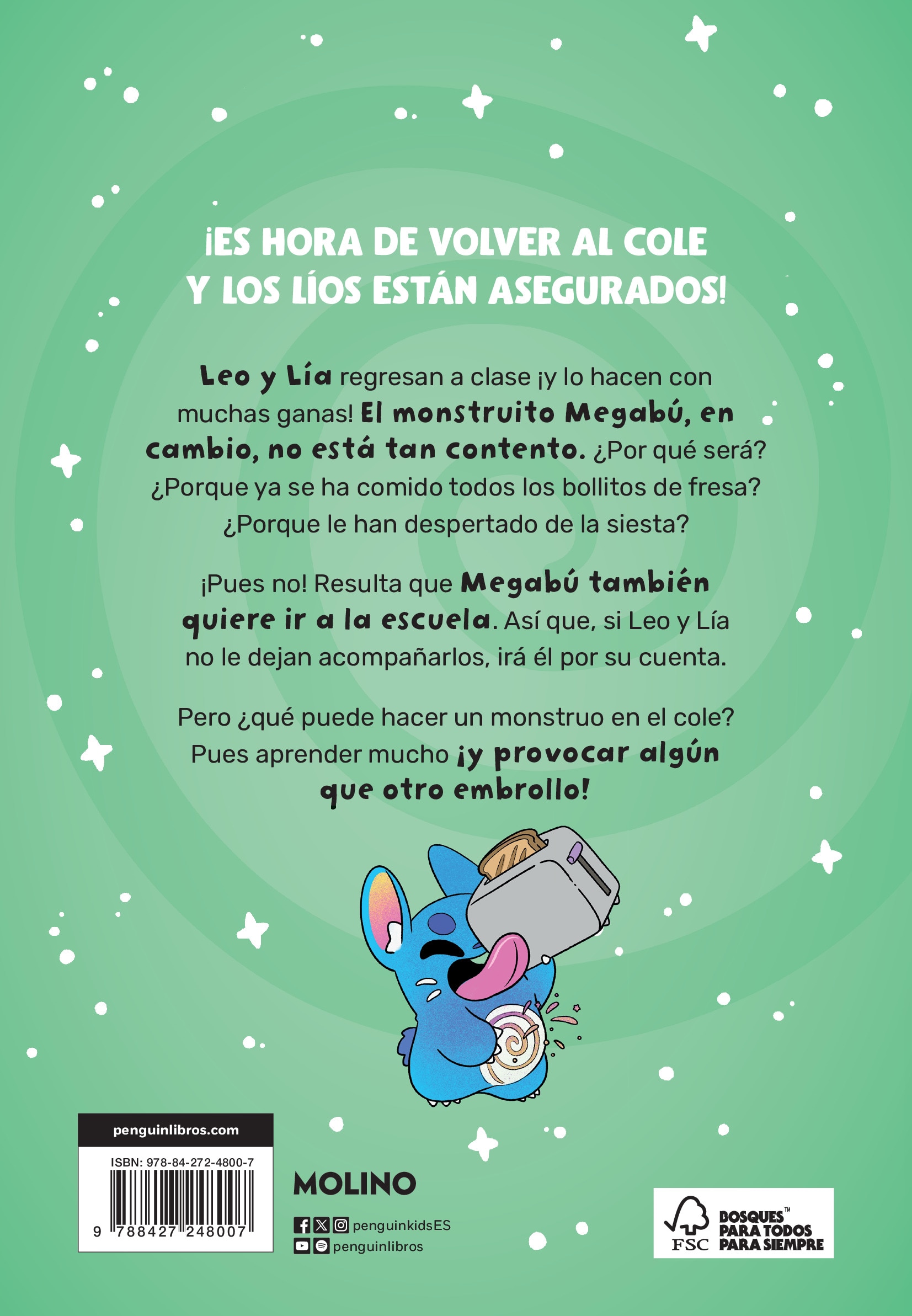 Las aventuras de Megabú 2 - Una clase con monstruo: ¡Con portadas holográficas! (Capa mole) 2
