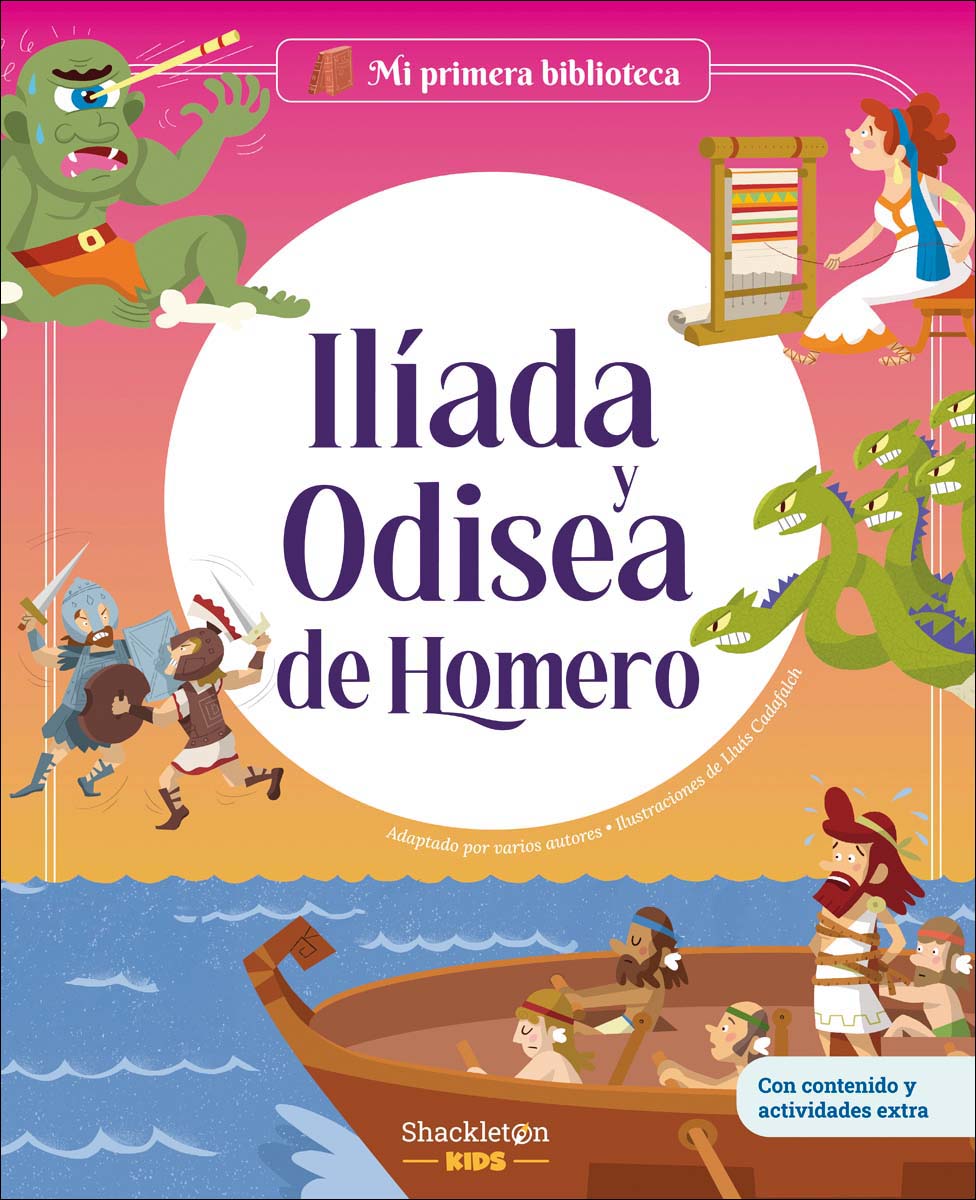 Imagem 0 de Ilíada y Odisea de Homero: Libro infantil con juegos y actividades extra | Los grandes clásicos de la historia de la literatura, converti (Capa dura)