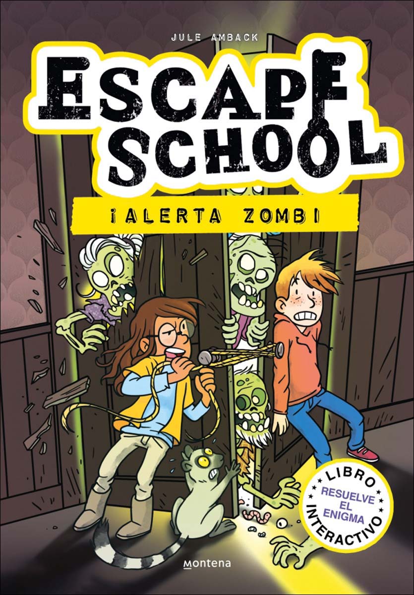 Escape School 1 - ¡Alerta zombi!: Libro interactivo - Resuelve el enigma (Capa mole) 1