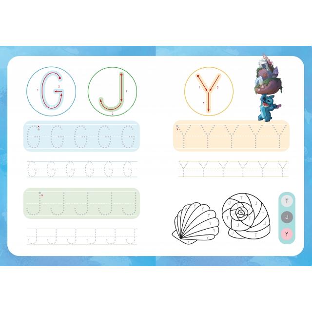 Escribo con Stitch. Colorea con las letras (Disney. Primeros aprendizajes): Con letras y figuras para reseguir (Capa mole) 3