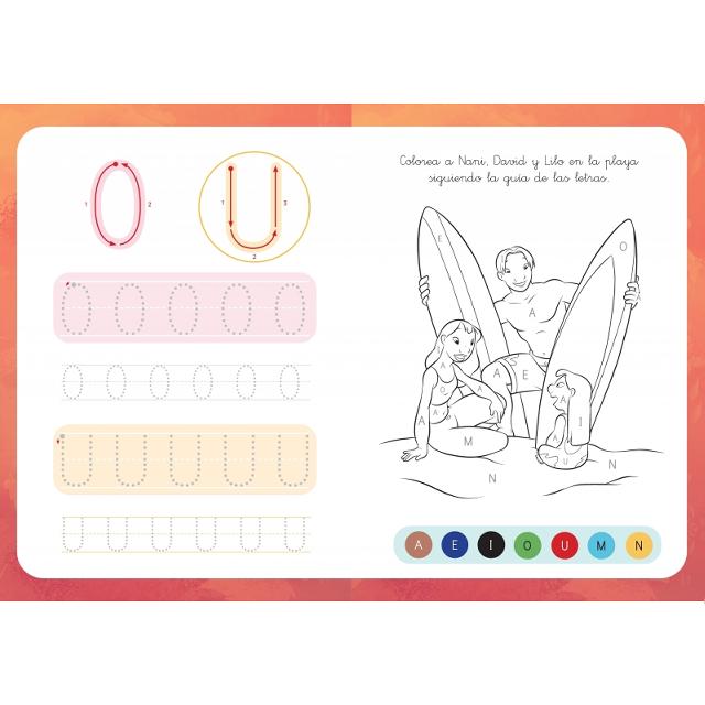 Escribo con Stitch. Colorea con las letras (Disney. Primeros aprendizajes): Con letras y figuras para reseguir (Capa mole) 4