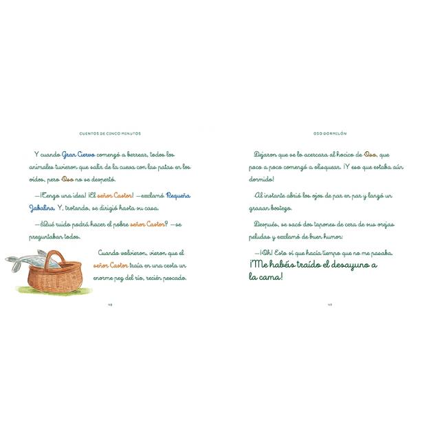 Cuentos de cinco minutos con letra ligada: ¡Aprender a leer con letra ligada es una pasada! (Capa dura) 6