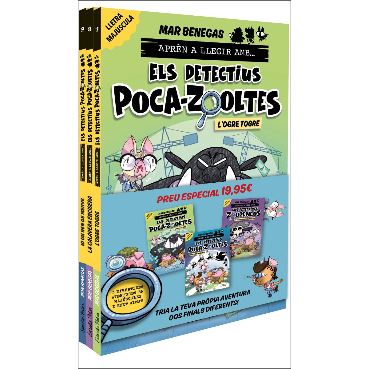 Pack Aprèn a llegir amb... Els detectius Poca-zooltes!  7,8 i 9: En lletra MAJÚS 1