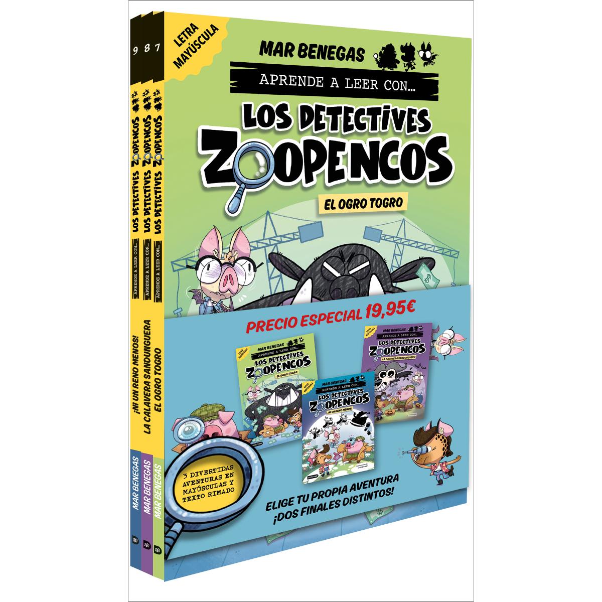 Imagem 0 de Pack Aprende a leer con... ¡Los Detectives Zoopencos! 7, 8 y 9: En letra MAYÚSCU: En letra MAYÚSCULA para aprender a leer libros para niños a partir