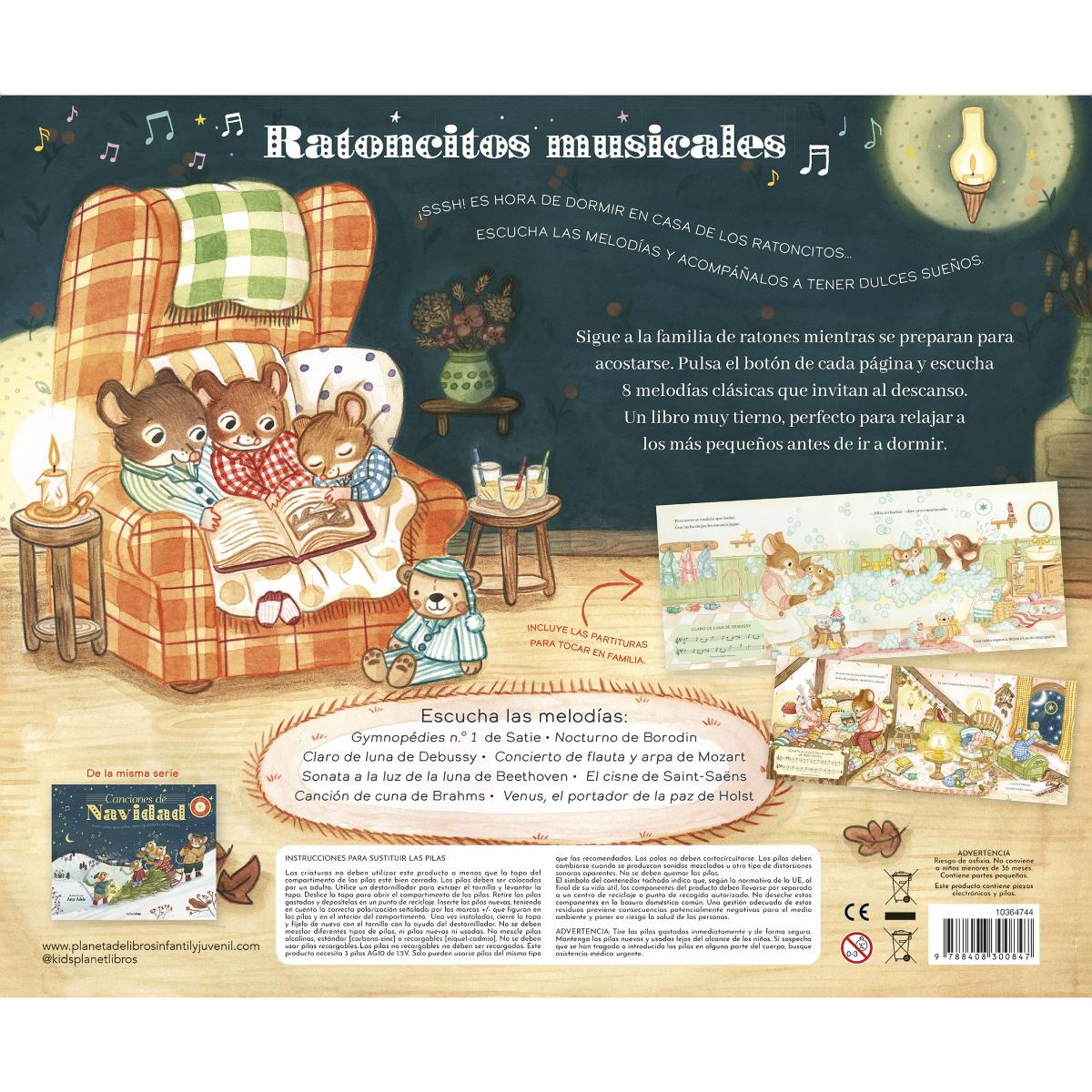 Canciones para ir a dormir. Libro musical: 8 melodies per tenir dolços somnis 2