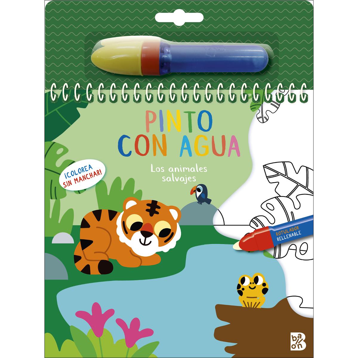 PINTO CON AGUA-LOS ANIMALES SALVAJES (Capa dura) 1
