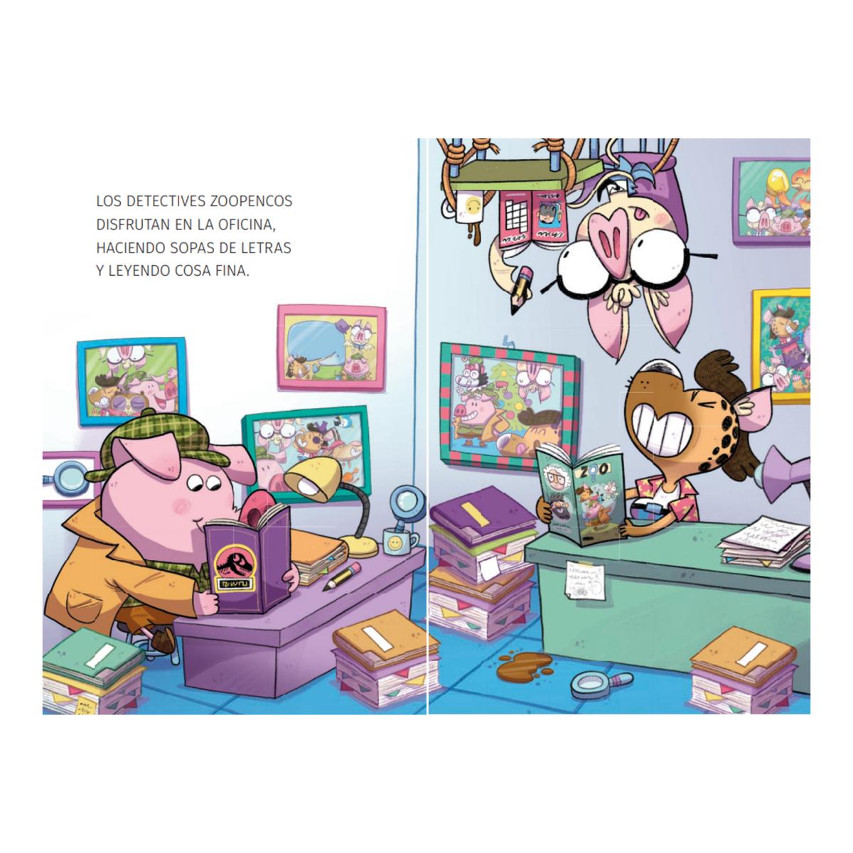Aprende a leer con... Los Detectives Zoopencos 10. Pita la dinosauria: En letra MAYÚSCULA para aprender a leer libros para niño (Capa mole com abas) 2
