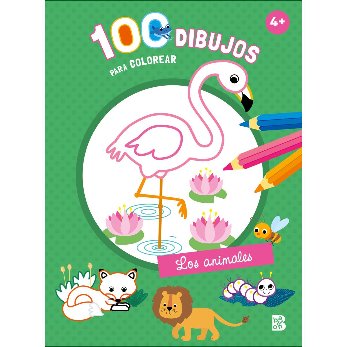 100 DIBUJOS PARA COLOREAR - LOS ANIMALES (Capa mole) 1