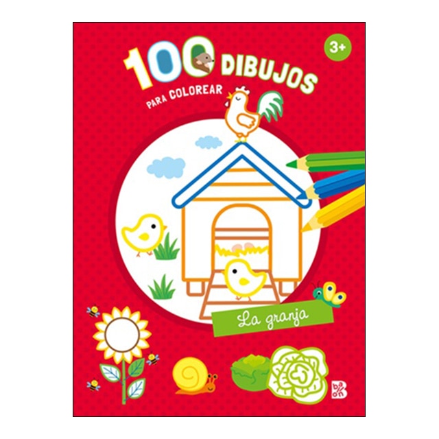 100 DIBUJOS PARA COLOREAR - LA GRANJA (Capa mole) 1