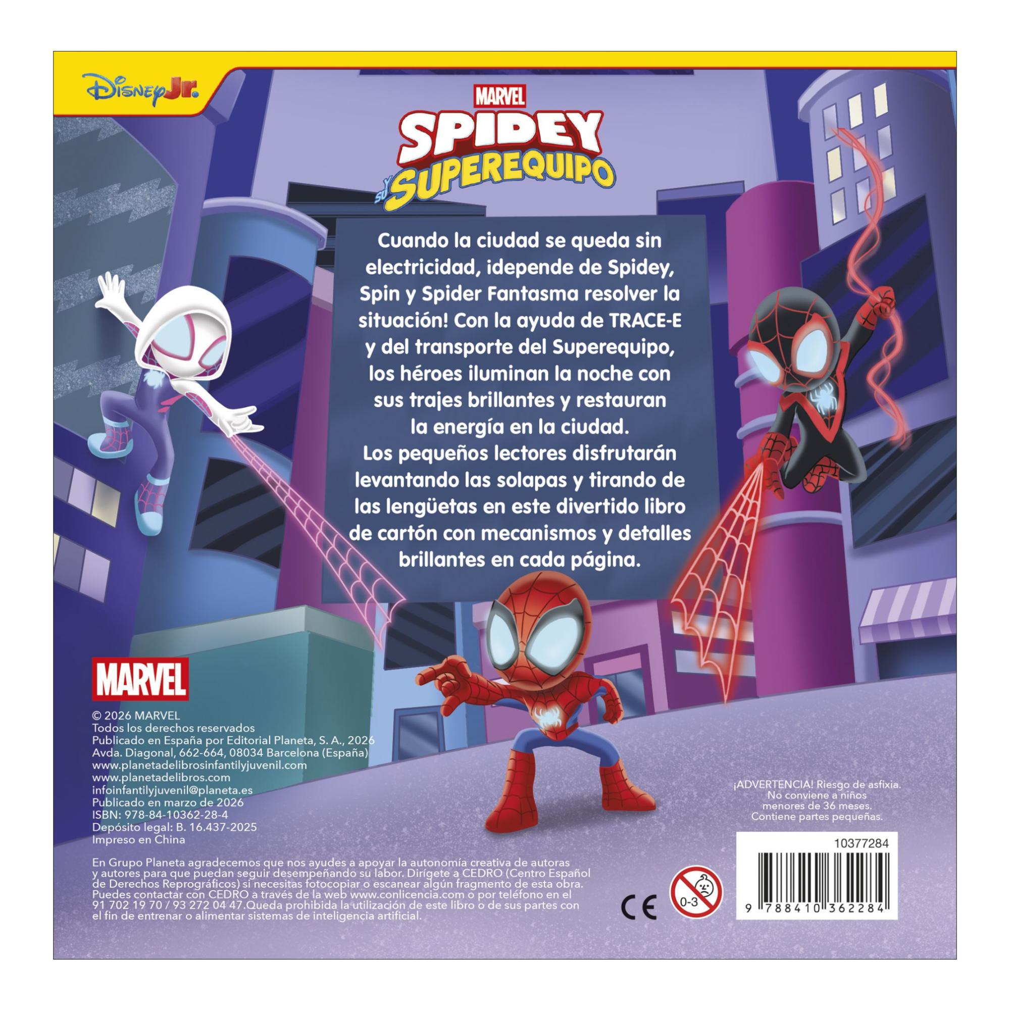 Spidey y su superequipo. Telarañas brillantes: Libro con mecanismos 2