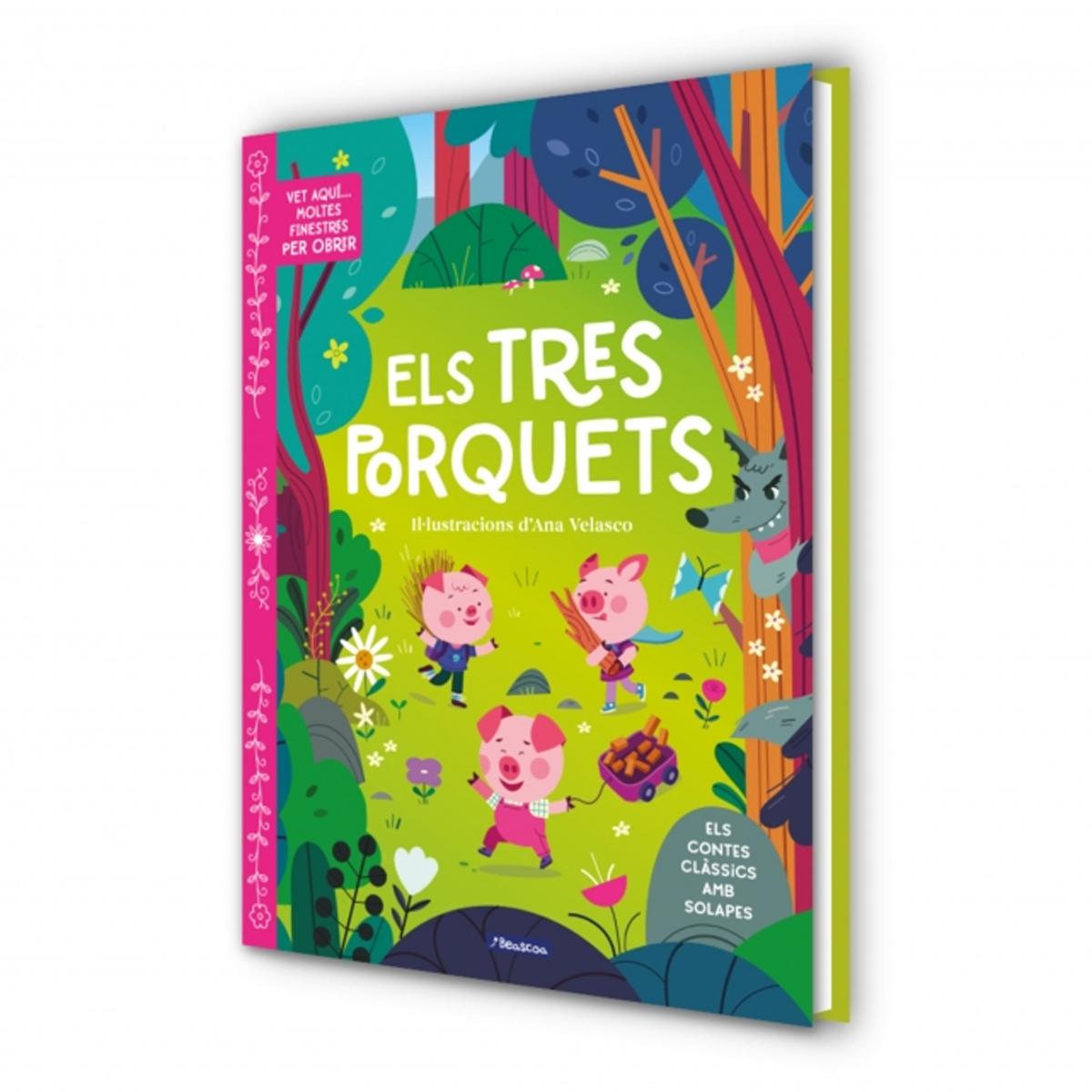 Imagem 0 de Vet aquí... moltes finestres per obrir - Els tres porquets: Contes clàssics amb moltes solapes (Capa dura)