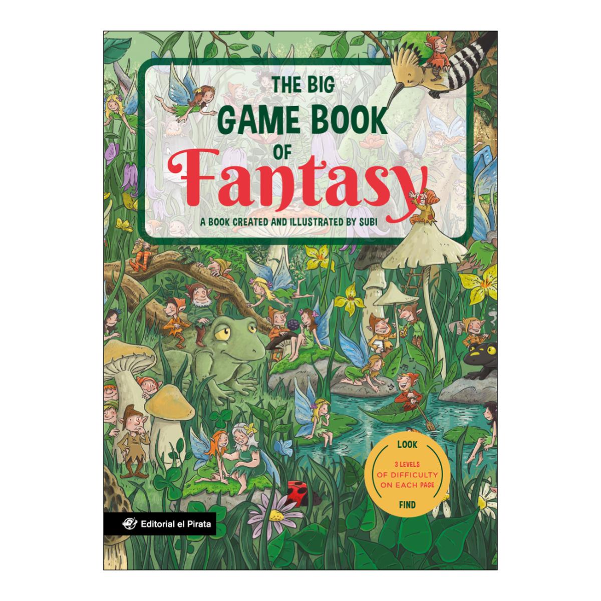 Imagem 0 de The Big Game Book of Fantasy - Libros para niños en inglés: Un cuento en INGLÉS con 3 niveles de juego, de 3 a 8 años. ¡Busca y encuentra seres fantá