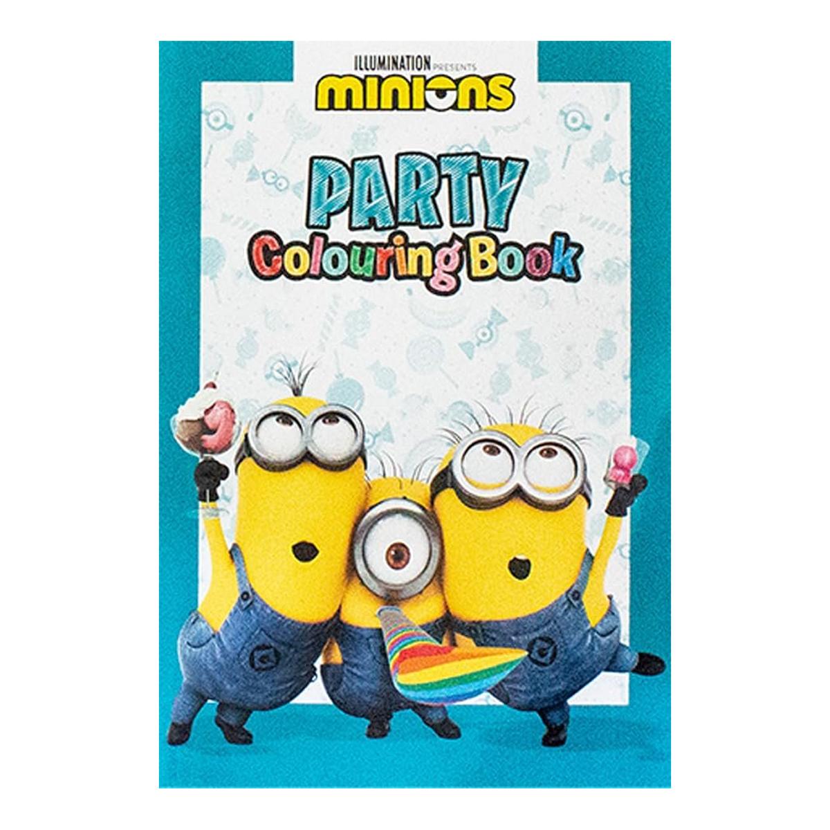 Minions party colouring book 1
