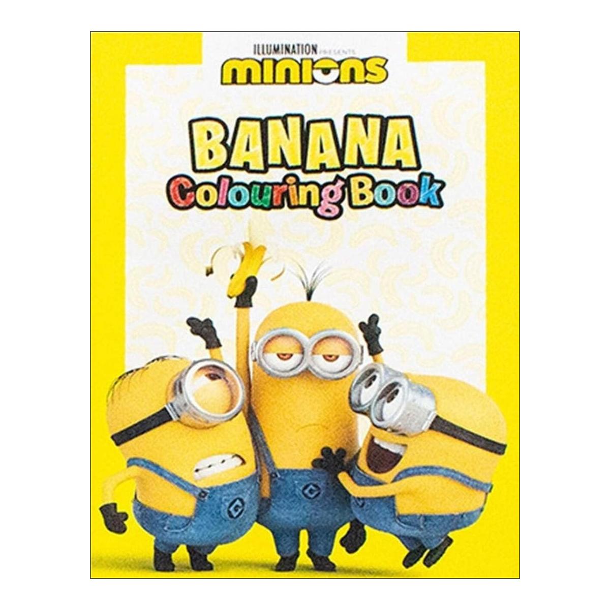 Minions banana colouring book 1