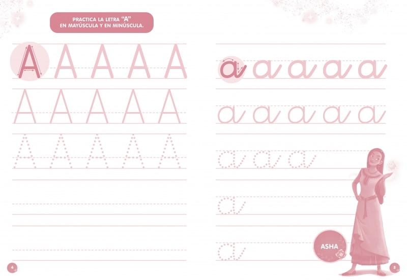 WISH. Mi cuaderno de escritura (4-6 años) (Disney. Primeros aprendizajes): Actividades de escritura para trazar, reconocer y escribir sob (Capa mole) 3