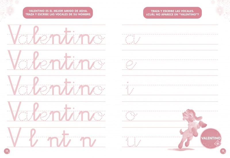 WISH. Mi cuaderno de escritura (4-6 años) (Disney. Primeros aprendizajes): Actividades de escritura para trazar, reconocer y escribir sob (Capa mole) 4