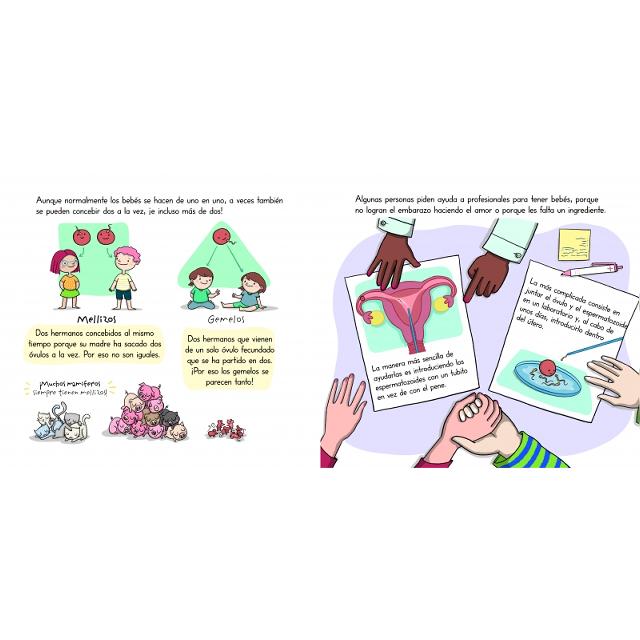 ¡Así se hace un bebé! (mini Menstruita): Mi primer libro de educación sexual  (Tapa dura) 2