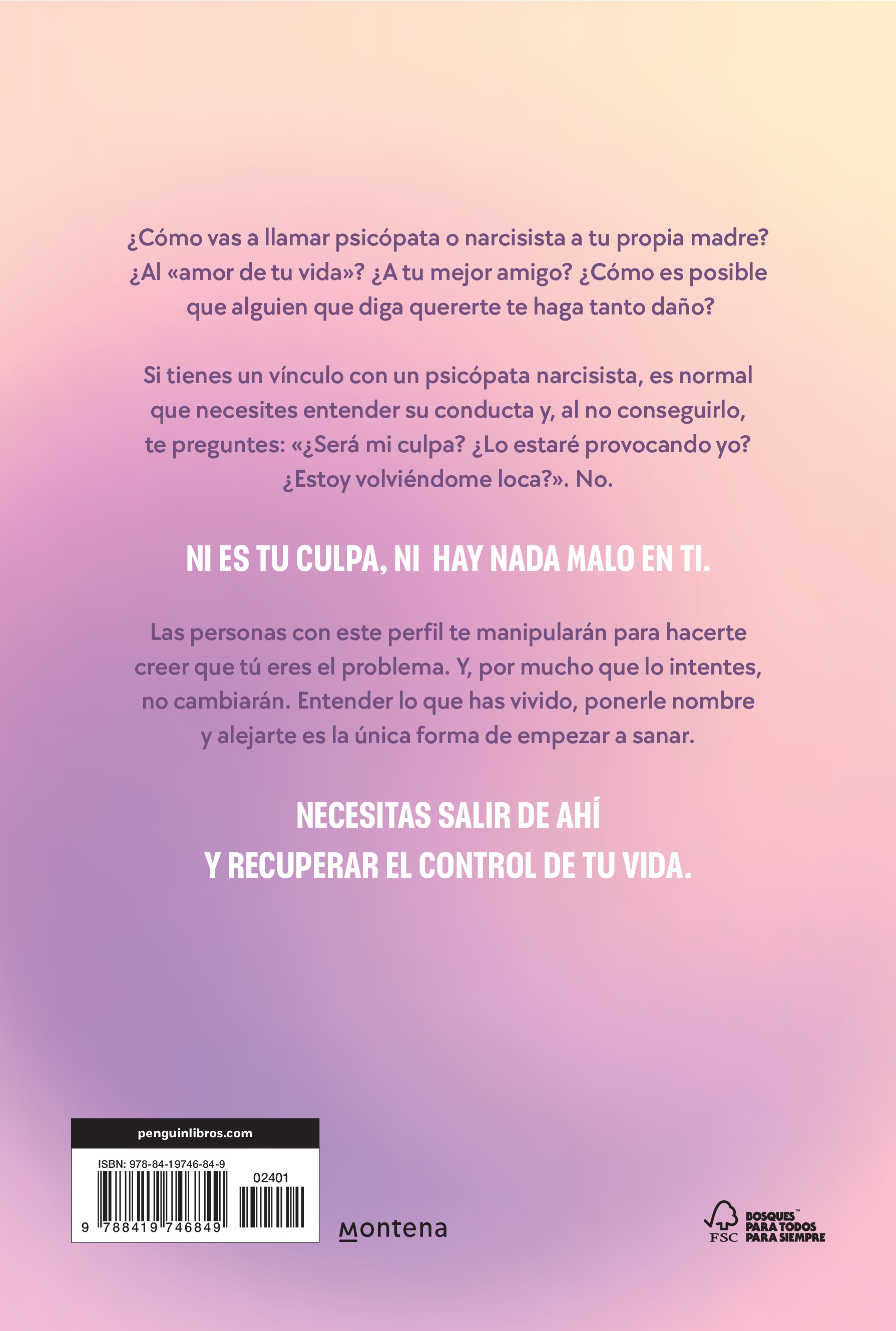 Tú no eres el problema: Entiéndete y sana tras el vínculo con psicópatas narcisistas (Capa mole) 2