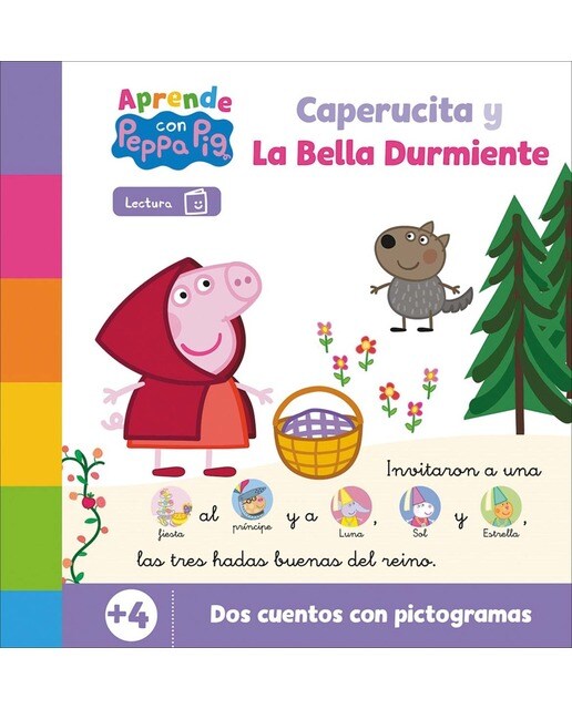 Imagem 0 de Peppa Pig. Lectoescritura - Aprende con Peppa. Caperucita y La bella durmiente: Dos cuentos con pictogramas para aprender a leer (Capa dura)