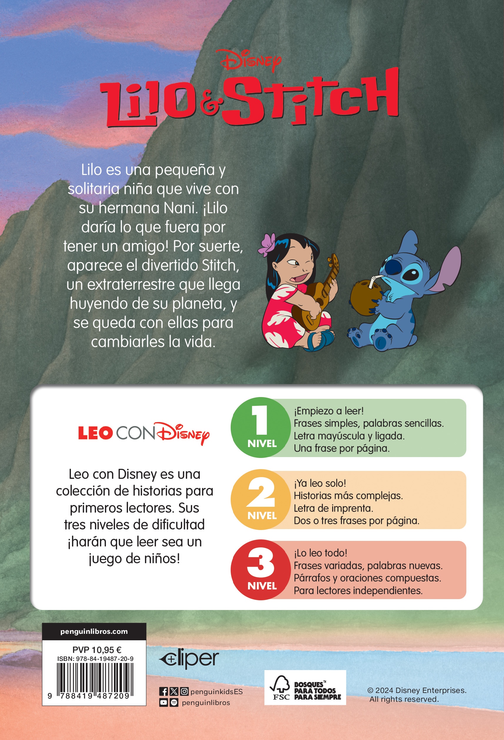 Lilo & Stitch. Leo con Disney. Ohana significa familia (Nivel 3) (Disney. Lectoescritura) (Capa mole) 2