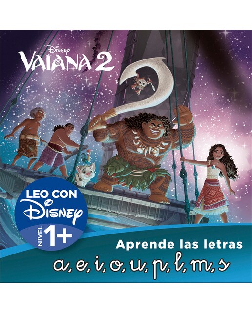 Imagem 0 de Vaiana 2. Leo con Disney (Nivel 1+) (Disney. Lectoescritura): Un cuento para cada letra: a, e, i, o, u, p, m, l, s (Capa mole)