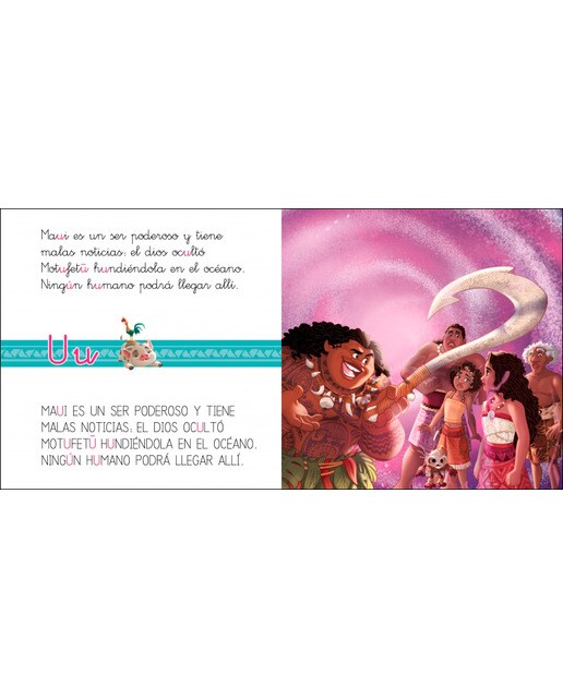 Vaiana 2. Leo con Disney (Nivel 1+) (Disney. Lectoescritura): Un cuento para cada letra: a, e, i, o, u, p, m, l, s (Capa mole) 3