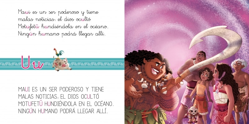 Vaiana 2. Leo con Disney (Nivel 1+) (Disney. Lectoescritura): Un cuento para cada letra: a, e, i, o, u, p, m, l, s (Capa mole) 6