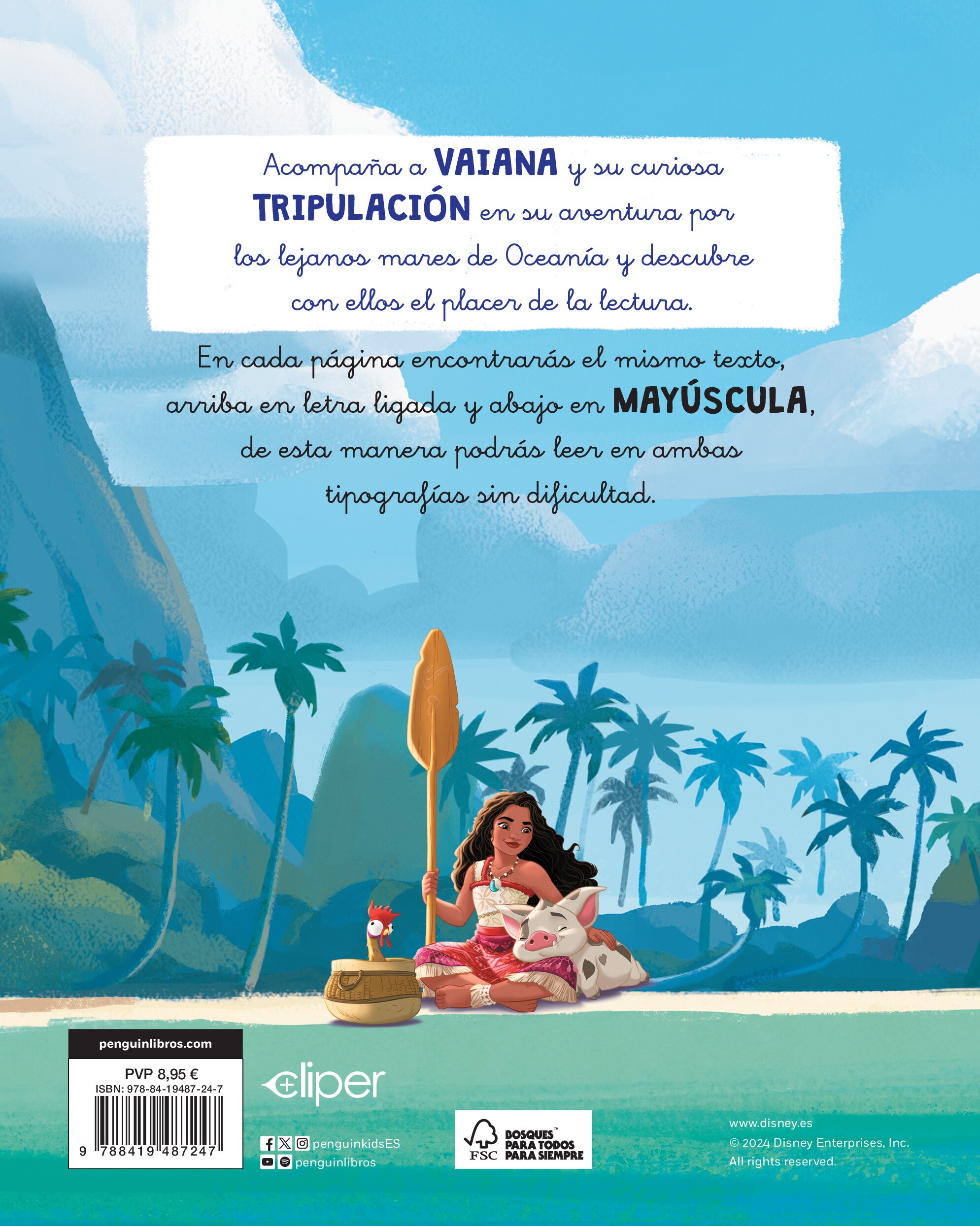 Vaiana 2. Ya leo solo (Disney. Lectoescritura): Con textos en letra ligada y mayúscula (Capa mole) 2