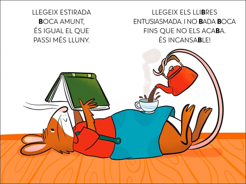 L'unicorn de les lletres 3 - Mil llibres, una biblioteca i un perill per a la rateta Berta: Aprèn a llegir amb MAJÚSCULES a partir dels  (Capa mole) 4