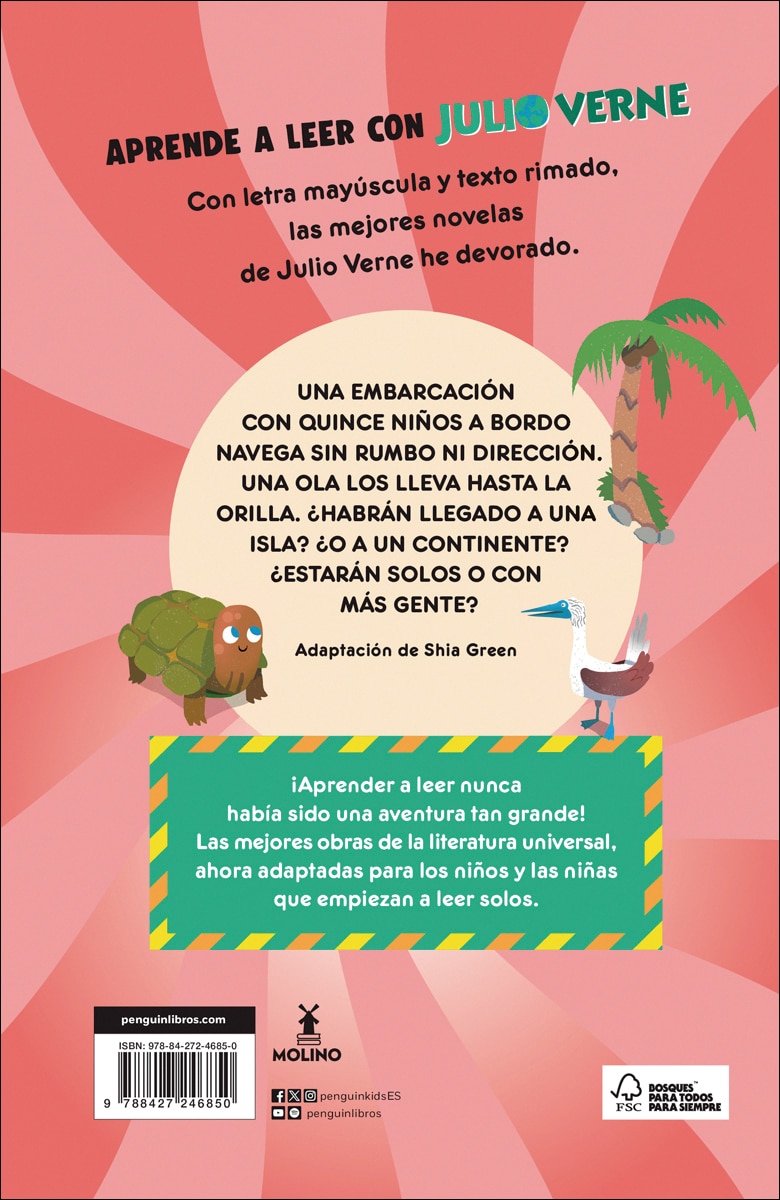 Aprende a leer con Julio Verne - Dos años de vacaciones (Capa mole) 2