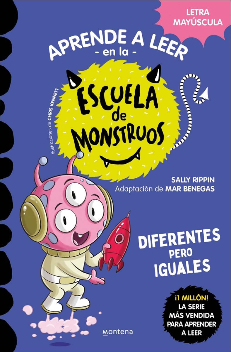 Aprender a leer en la Escuela de Monstruos 17 - Diferentes pero iguales: En letra MAYÚSCULA (libros para niños a partir de 5 años) (Capa mole) 1