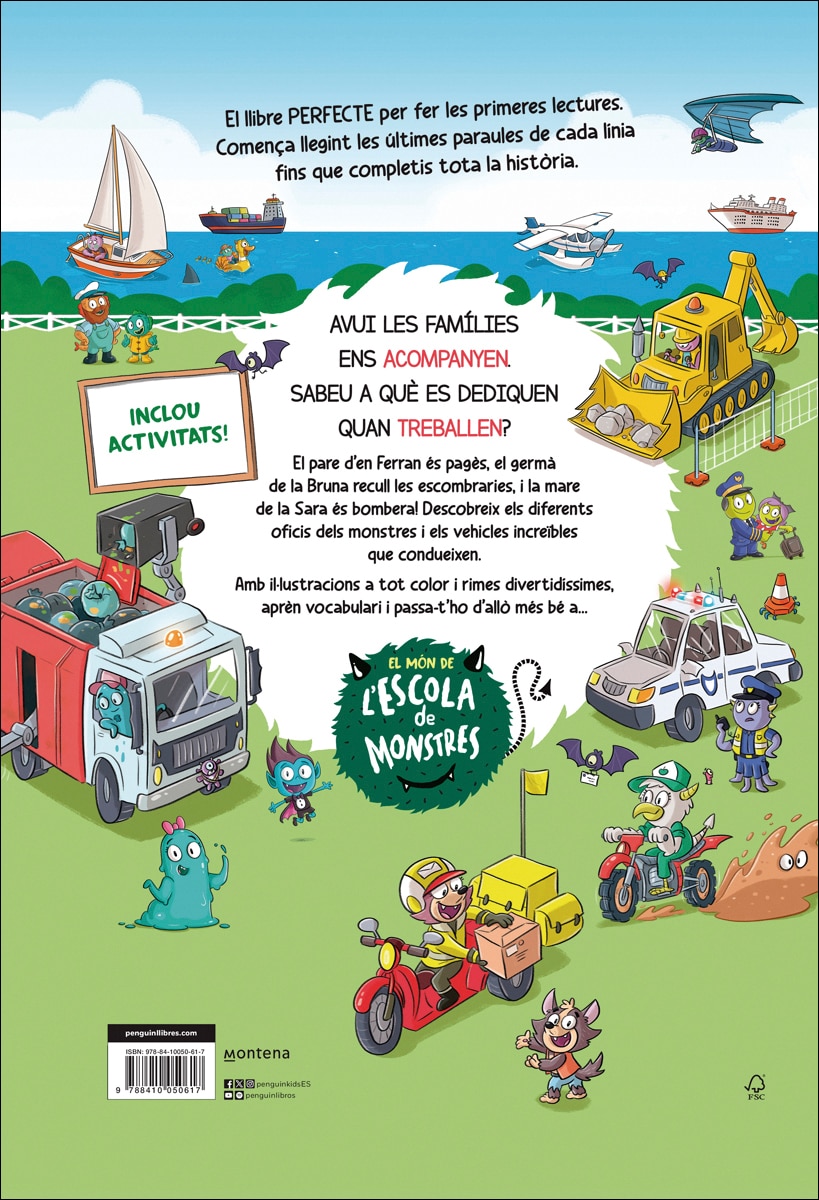 El Món de l'Escola de Monstres 1 - Rodes, vies i trapelleries: Aprèn noves paraules en aquests escenaris monstruosament divertits (Capa dura) 3