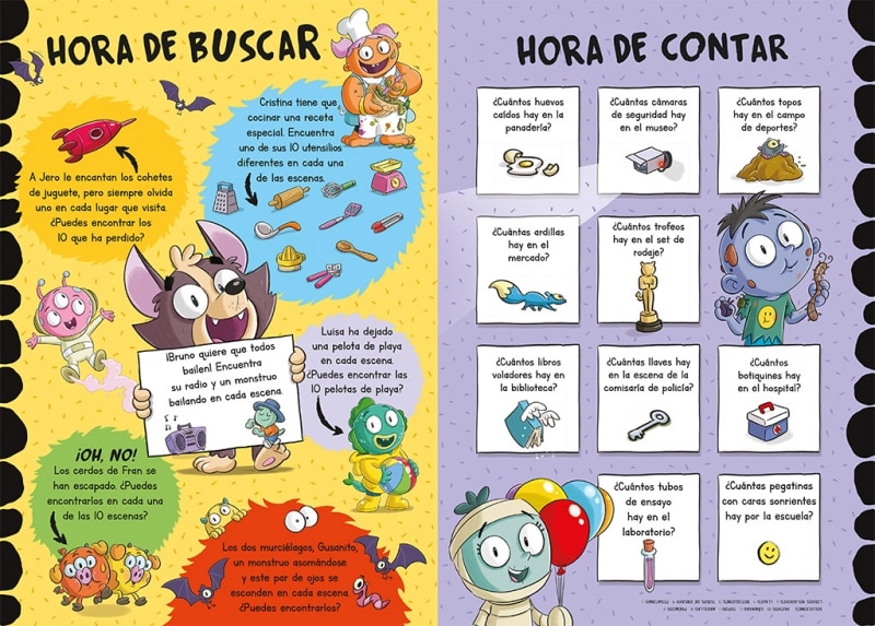 El Mundo de Escuela de Monstruos 2 - Oficios, prisas y sonrisas: Aprende nuevas palabras en estos escenarios monstruosamente divertidos (Capa dura) 6