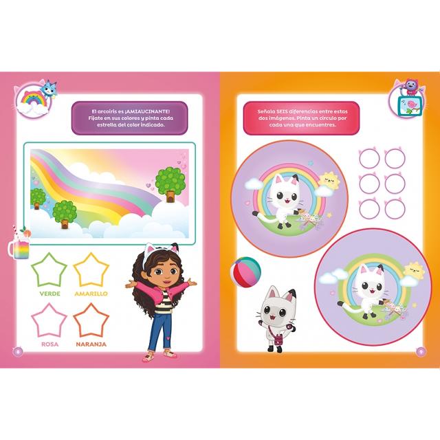 La casa de muñecas de Gabby. Cuaderno de vacaciones - 4 años: Escritura · Formas y números · Comprensión lectora · Explorar el mundo (Capa mole) 3