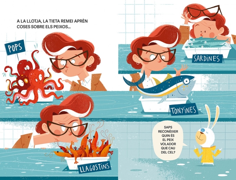 Missió: els peixos voladors (Aprèn a llegir amb l'Agència REMEI 3): Amb lletra MAJÚSCULA (llibres per a nens a partir de 5 i 6 anys) (Capa mole) 5