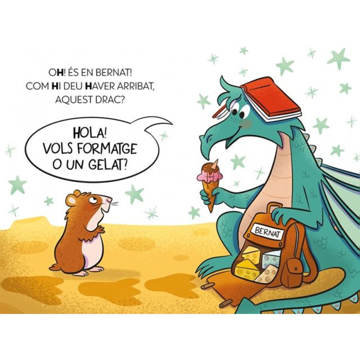 L'unicorn de les lletres 5 - Un hàmster que vol menjar i a la Lluna s'ha d'enfilar (Capa mole) 3