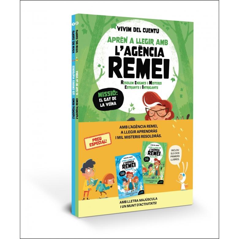 Imagem 0 de Agència REMEI: Pack amb els llibres 1 i 2 (Aprèn a llegir amb l'Agència REMEI): Amb lletra MAJÚSCULA llibres per a nens a partir de 5 i (Capa mole)