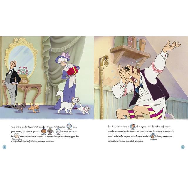 Historias Disney con pictogramas que leerás en 5 minutos (Cuentos Disney): Peter Pan · Robin Hood · El rey león · Los aristogatos (Capa dura) 3