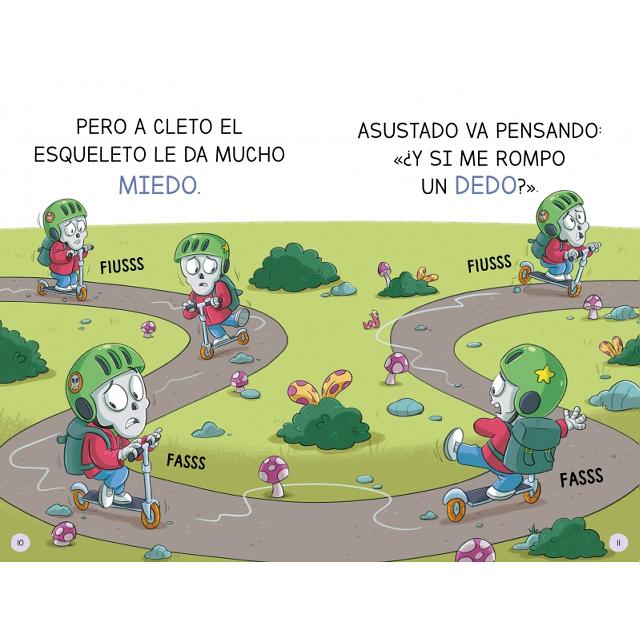 Aprender a leer en la Escuela de Monstruos 21 - Esquelético pero frenético: En letra MAYÚSCULA (libros para niños a partir de 5 años)  (Tapa blanda) 3